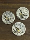 3 Antique Pocket Watch Movements Hamilton Hampden Standard - 16s - Parts Lot