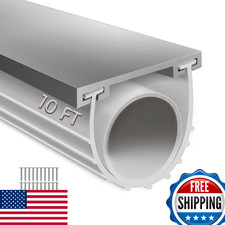 Garage Door Seals Bottom Rubber with Pre-drilled Aluminum Track Retainer Base Ki