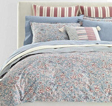 Ralph Lauren Maddie Reversible Floral 3-Pc. Duvet Cover Set King Blue 385