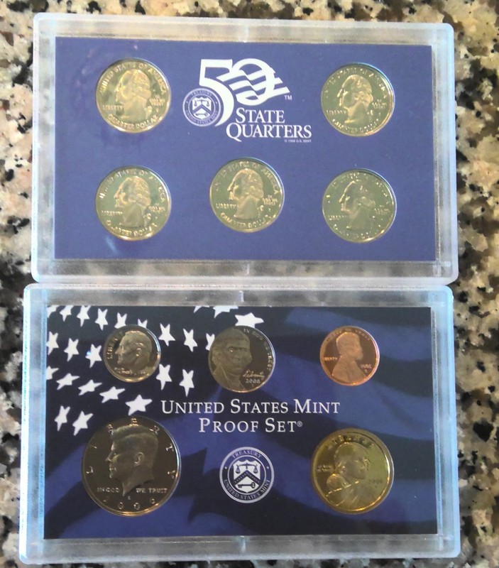 2006 S US Mint Proof Set W/State Quarters in box with COA