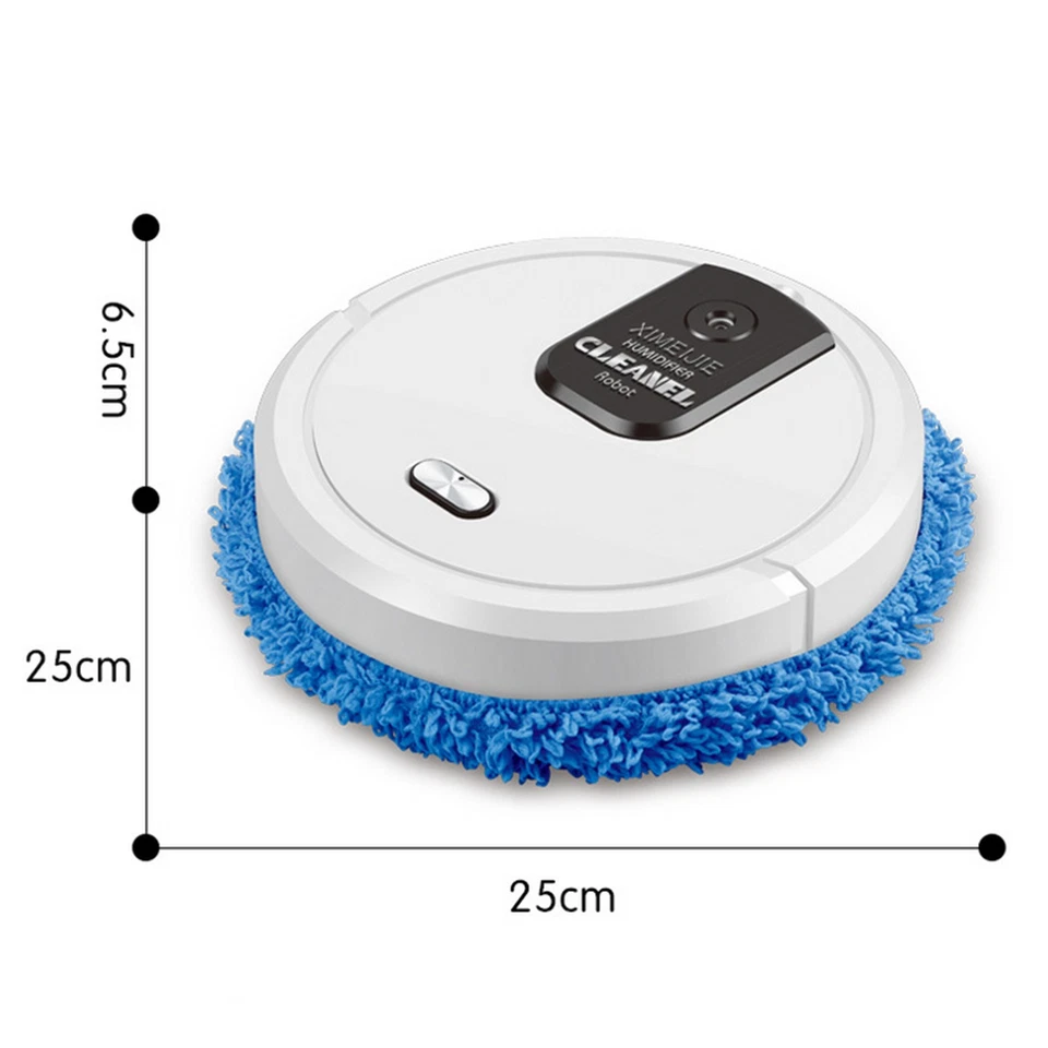 3-in-1 Robot Cleaner Efficient Wet & Dry Scrubbing For Home Use (White) - Bild 4 von 4