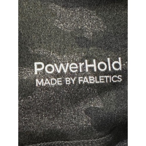 PowerHold Fabletics Legging Femme XS Gris Camouflage Capri Côtés Transparents Stretch Active - Photo 5/7