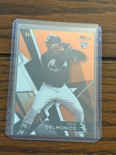 Nicky Delmonico 09/25 2018 Finest Orange Refractor Rookie Rc #12 White Sox