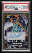 2023-24 Cosmic Chrome Gold Interstellar Refractor 14/50 Brandon Miller Auto 1co7