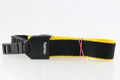 Original hama Trageriemen Carrying strap Courroie  gelb schwarz yellow blavk