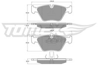 Tomex Brakes BremsbelÄGe Bremsbelagsatz Vorne Passend FüR BMW 5ER E39