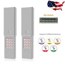 Garage Door K2 Wireless Keyless Entry Keypad x2 For LiftMaster Chamberlain Genie