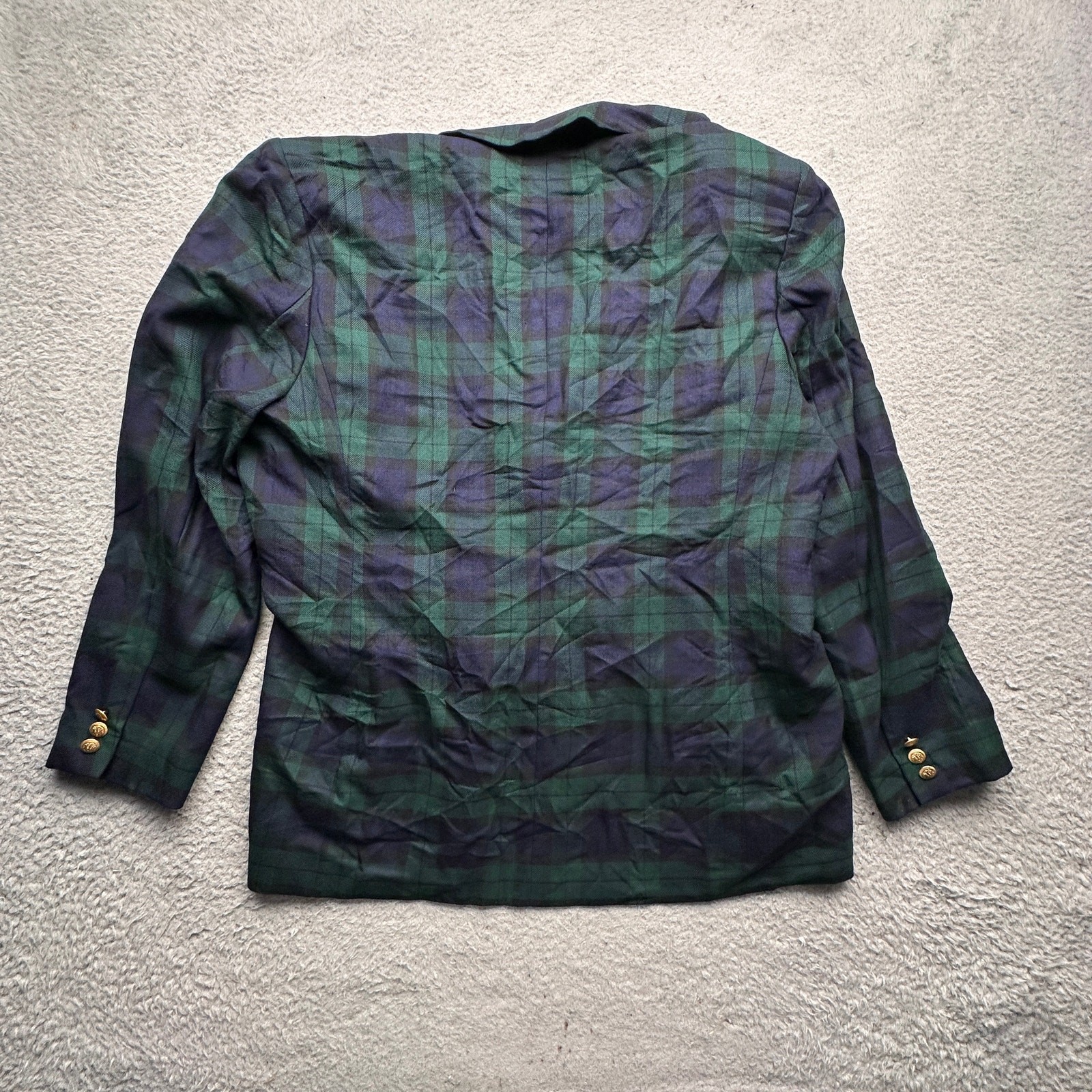 Vintage Pendleton Plaid Wool Double Breasted Blaz… - image 11