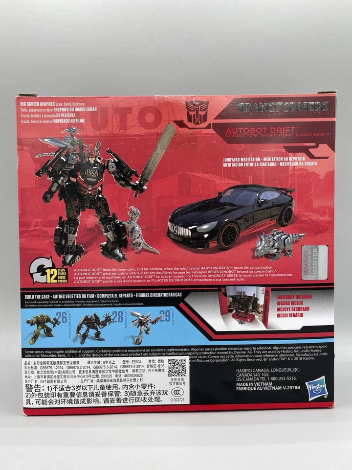 Authentic Hasbro Transformers Studio Series 36 Drift Baby Dinos SS-36 New - Image 2 of 2