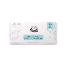 100 Pure Cotton Dry Baby Wipes for Sensitive Skin