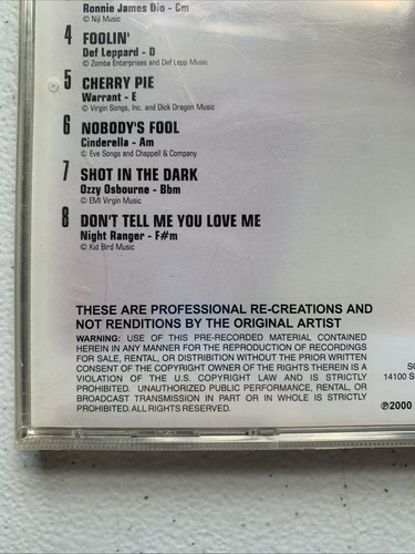 Sealed Sound Coice Karaoke Songs Spotlight HEADBANGER HITS 8516 OZZY KISS Vol 6 - Picture 9 of 10