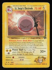 LT. SURGE'S ELECTRODE 52/132 UNCOMMON GYM CHALLENGE UNLIMITED MP POKEMON on eBay