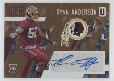 2017 Unparalleled Class of Gold Cracked Ice 1/1 Ryan Anderson Rookie Auto RC e6p