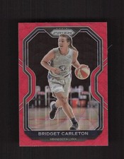 2021 Panini Prizm WNBA #16 Bridget Carleton Prizms Ruby Wave RC