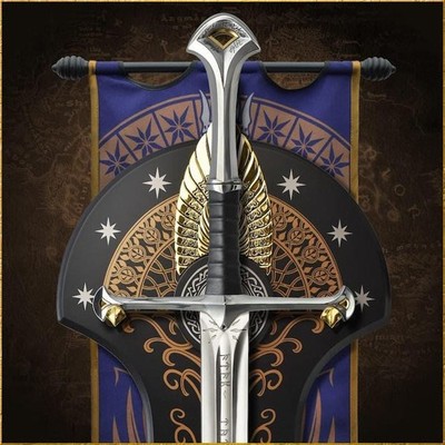 Anduril Narsil Replica Sword Lord of the Rings Inspired Decorative