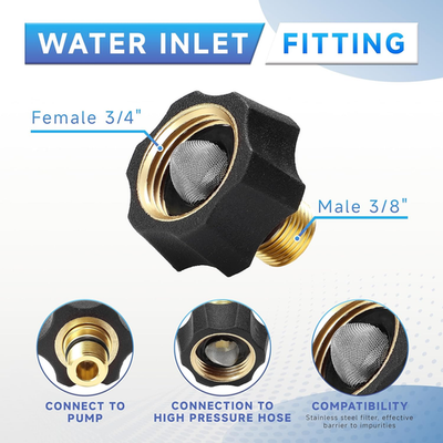 #ad #ad Water Inlet Fitting for Pressure Washer Pumps 3 4quot; Female to 3 8quot; Male Press... $27.96