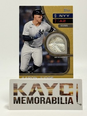 Topps 2026 Series 2 Aaron Judge Rounding the Bases Relics RTB-AJ #’d 39/50