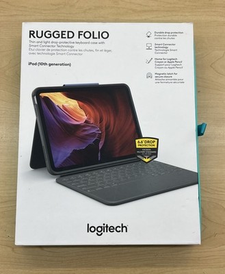 Logitech Rugged Folio iPad 10th Gen 10.9'' Keyboard Case Graphite