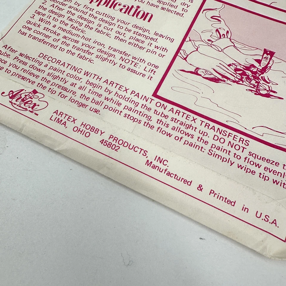 Vintage 1976 Hanna Barbera Transfers Artex Clothing Paint Needlepoint Embroidery - Image 3 of 4