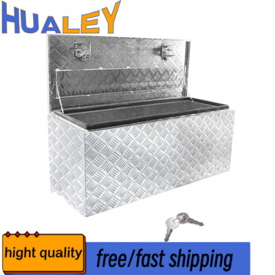 Truckbox Werkzeugkiste Anhängerbox Alubox Gurtkiste 914x457x406mm Silber