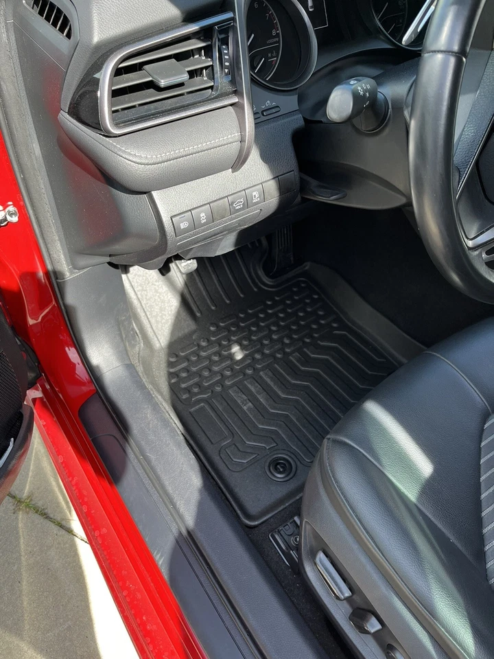 3D All Weather Floor Mats for 2018-2025 Toyota Camry Front + Rear TPE Car Liners - Image 2 of 4