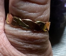 Solid Copper and Brass band ring CRA456- Available in Sizes 6 thru 9.