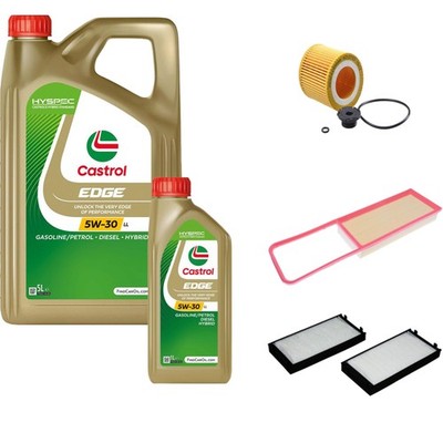 Inspektionspaket Castrol EDGE Titanium 5W-30 LL 6L für BMW X5 xDrive40e