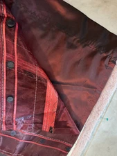 4 Jcp Home Studio Curtain Panels Lined Shimmery Crimson Red Grommets 108"X54"