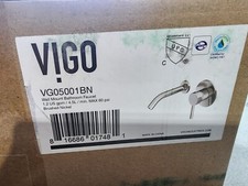 VIGO Olus Single-Handle Single Hole Bathroom Faucet in Brushed Nickel VG05001BN