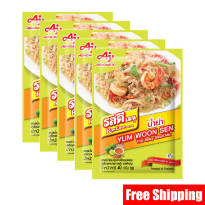 RosDee menu Instant YUM WOON SEN Thai Spicy Salad Mix Powder 40g