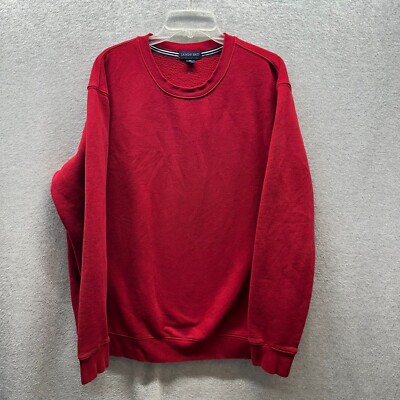 Lands End Red Sweater Lands End Sweatshirt Adult Extra Large XL