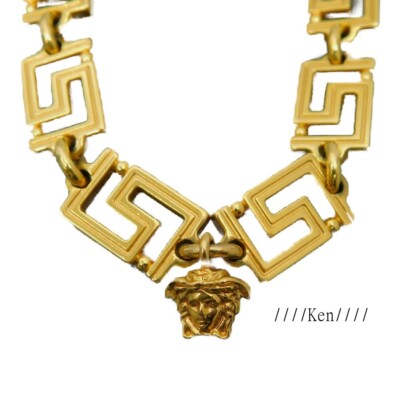 VERSACE GIANNI VERSACE Necklace Pendant Rare AUTH MEDUSA  display picture 3