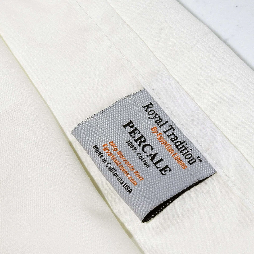 Made in USA- Cool and Crisp Percale Cotton Duvet Cover Set - Image 2 of 2