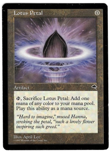 MTG English Lotus Petal Tempest - Colorless Artifact - Magic the Gathering