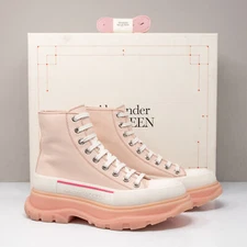 Alexander McQueen Tread Slick Pink/White Boots Women's 39 EU (9 US)