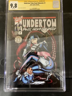 Undertow tales from tidewater 1 bla!! comics brianlacyart Cgc 9.8 Signature
