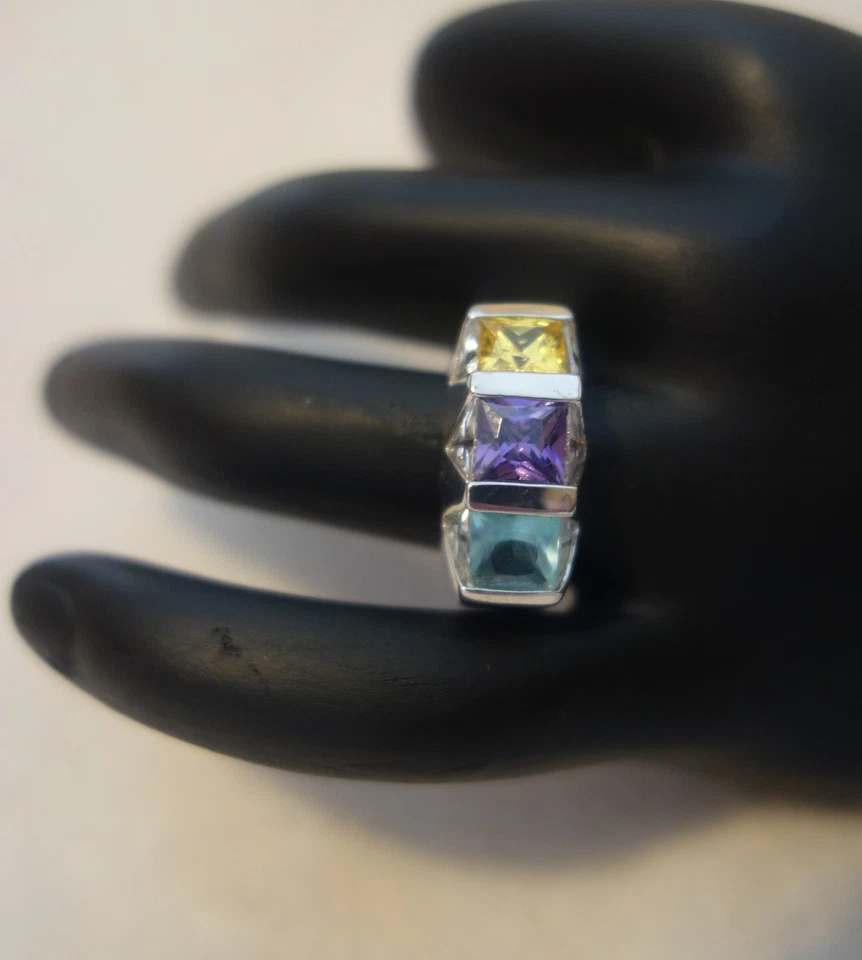 Lauren G. Adams 925 Sterling Silver & 14K P Gemstone Ring SZ 8 NEW - Image 3 of 4