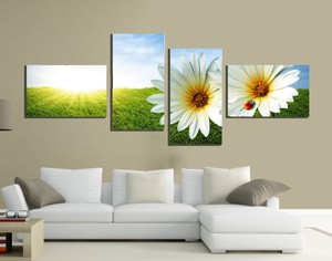 Dipinti Moderni Bianchi Con Fiori Arredamento Soggiorno Dipinti Moderni