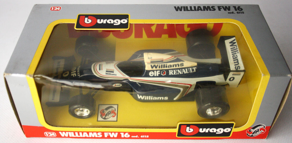 VINTAGE 90'S BBURAGO WILLIAMS FW 16 RENAULT RACING GRAND PRIX 1:24