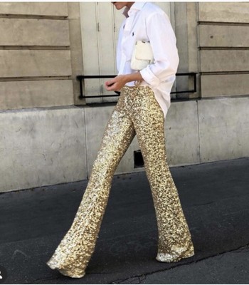 gold sequin legging