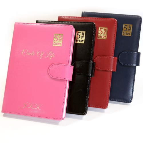 Personalisiertes maßgeschneidertes Premium 5 Jahre Tagebuch-Organizer | goldgeprägtes Geschenk - Bild 3 von 10