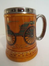 Vintage Lord Nelson Pottery Mug, 5 ",Duryea's Motor Wagon 1895, England 9-71