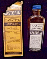 Vintage CASTORIA Original DR. S. PITCHER'S Formula With Box