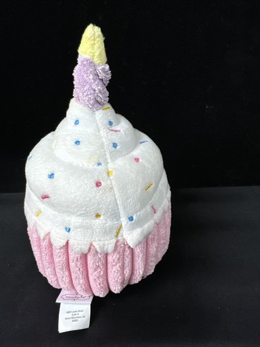 Mud Pie Happy Birthday 6 Zoll Plüsch Kuchen Cupcake beleuchtet musikalisches Baby Spielzeug - Bild 3 von 9