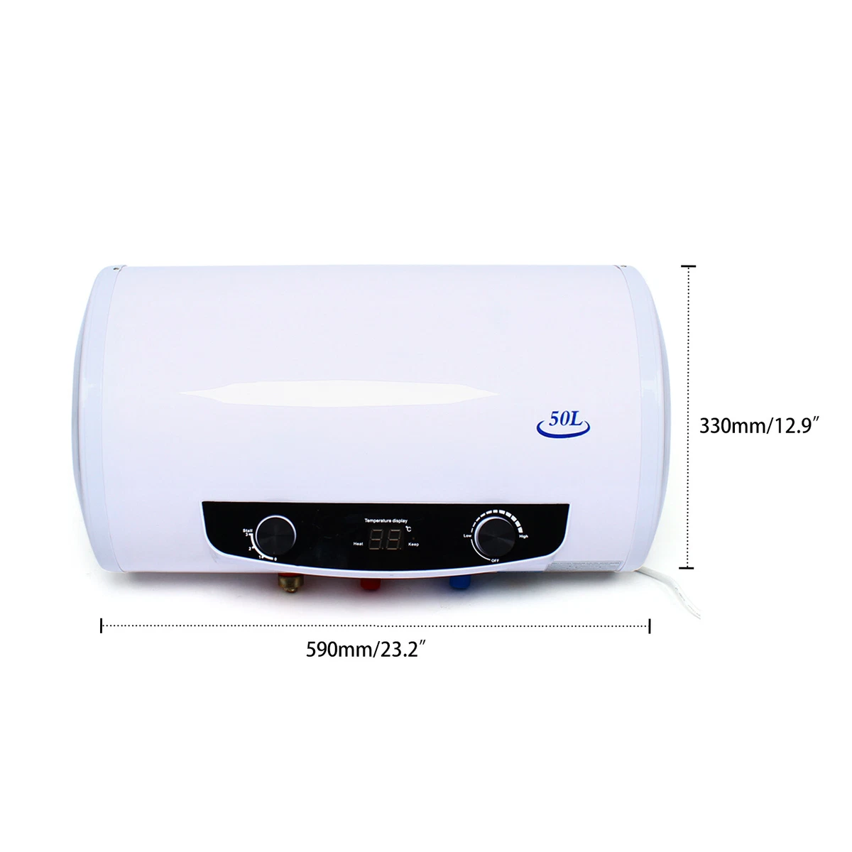 50/80/100/120L Electric Horizontal Boiler Hot Water Tank With Hand Shower |  eBay