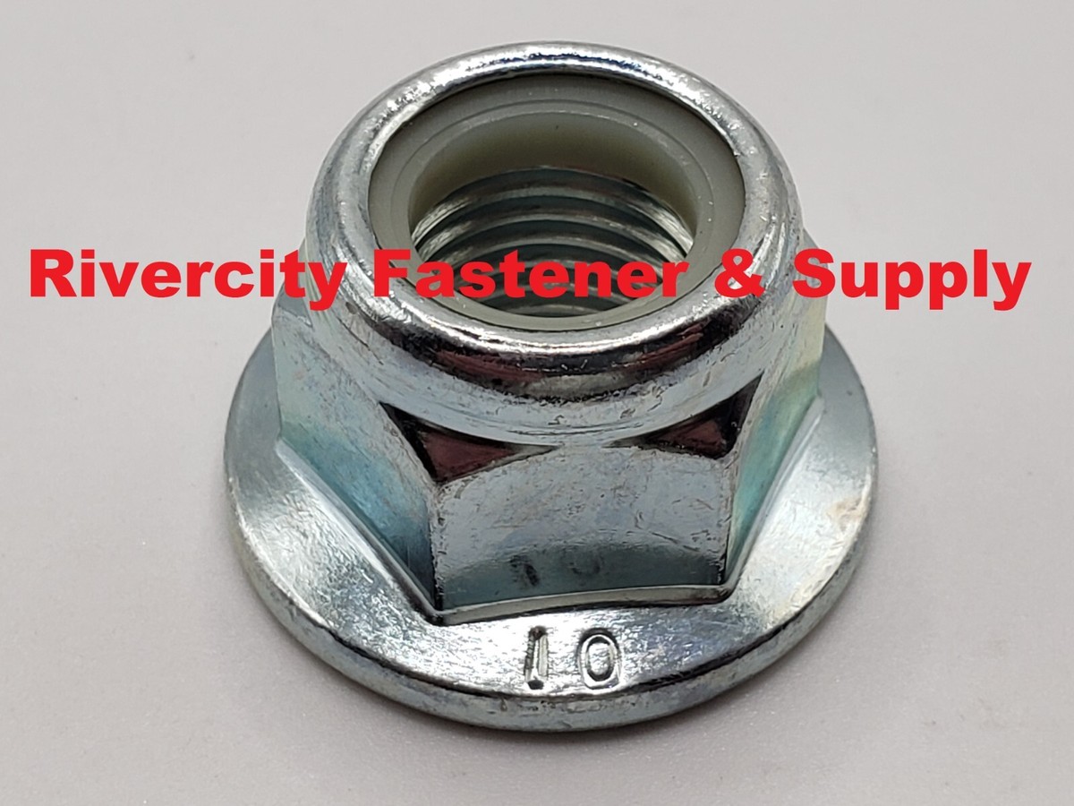 M14-1.5 Nylon Insert Flange Lock Nuts 14mm x 1.5 Flanged Stop Nut