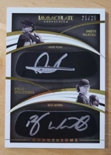 2021 Immaculate Deivi Garcia & Ryan Weathers Monochrome Dual Auto MD-GW 21 /25
