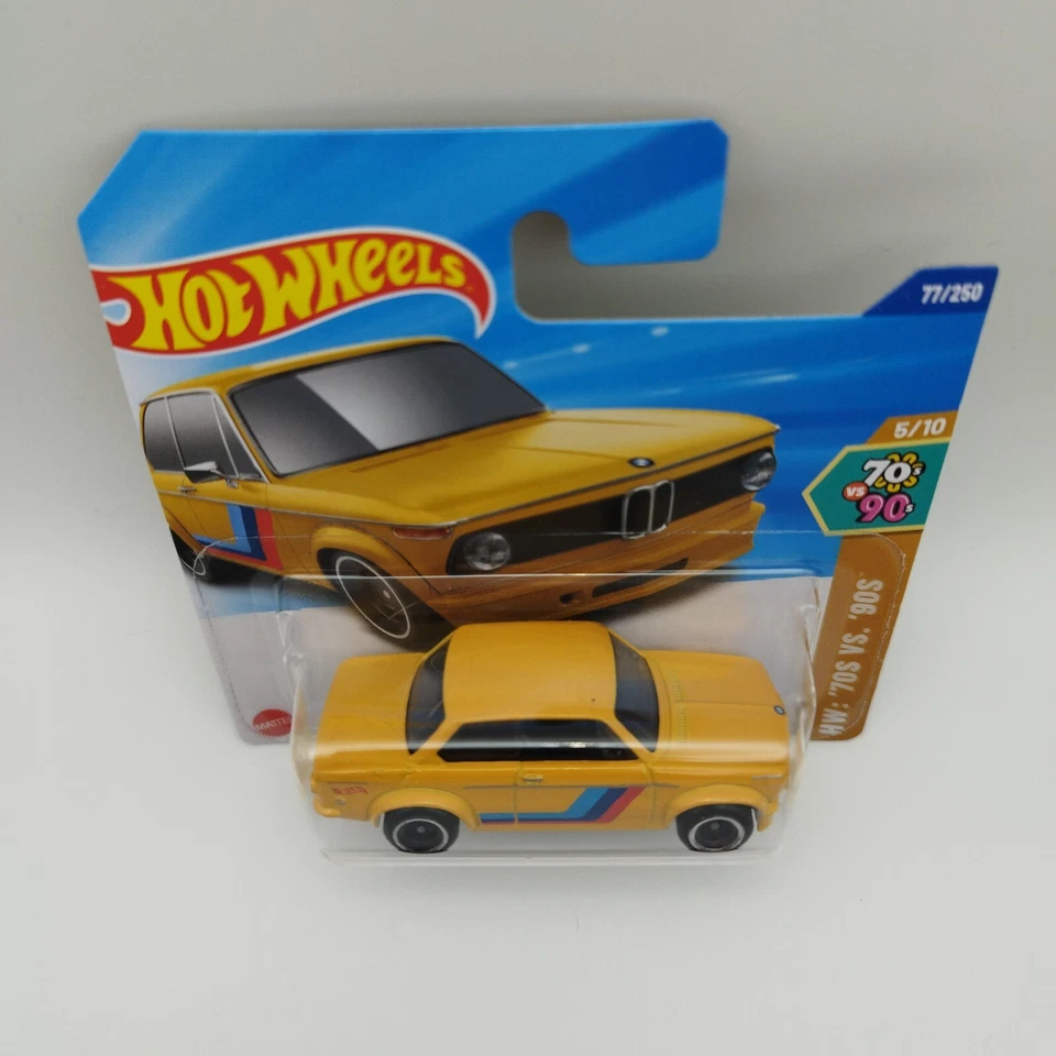 Hot Wheels BMW 2002 - Jaune - 1:64 - 2025 '70s vs '90s - Neuf - Photo 4/4