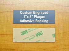 Engraved 1x3 Gray Tag Sign Plate Custom Memory Urn Ashes Trophy Fantasy Hunting