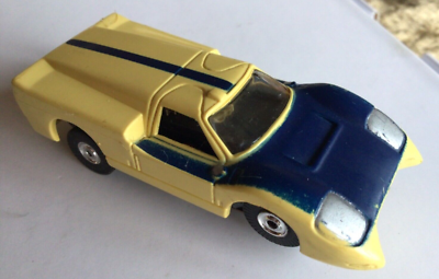 #ad Excellent Original Aurora #1382 Ford J Yellow Blue HO Slot Car $67.95